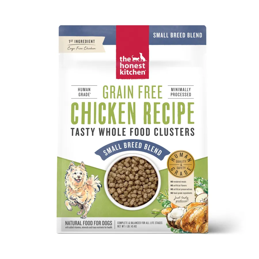 Store The Honest Kitchen Whole Food Clusters Chicken Small Breed Grain-Free Dry Dog Food, 1-lb