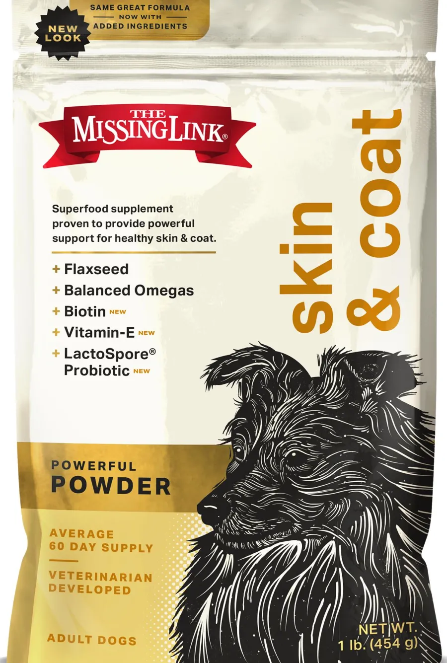 Best Sale Missing Link The Superfood Powders Skin & Coat Dog Supplement, 1-lb