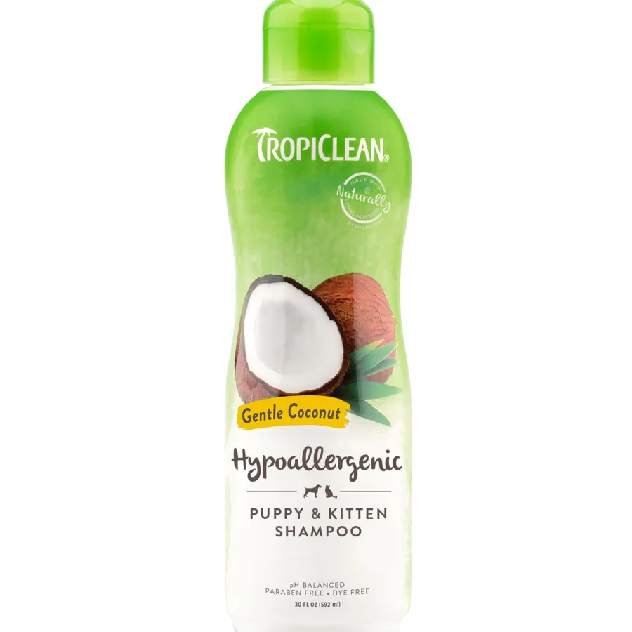 Sale Tropiclean Gentle Coconut Hypoallergenic Puppy & Kitten Shampoo, 20-oz