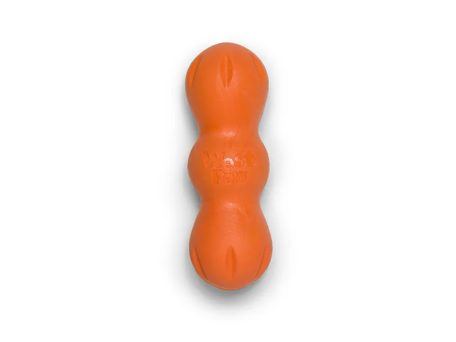 Clearance West Paw Rumpus Dog Chew Toy, Tangerine, Small