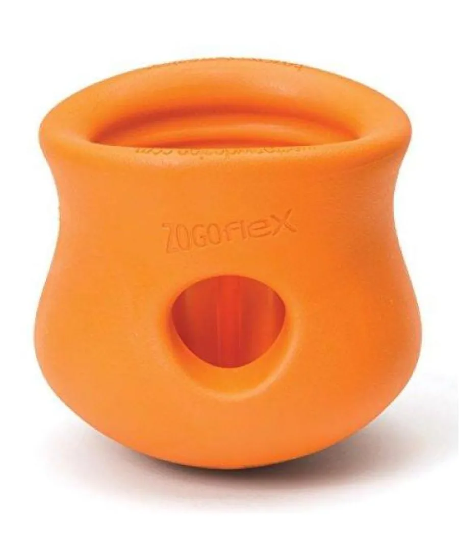 Cheap West Paw Zogoflex Toppl Dog Toy, Tangerine, Large