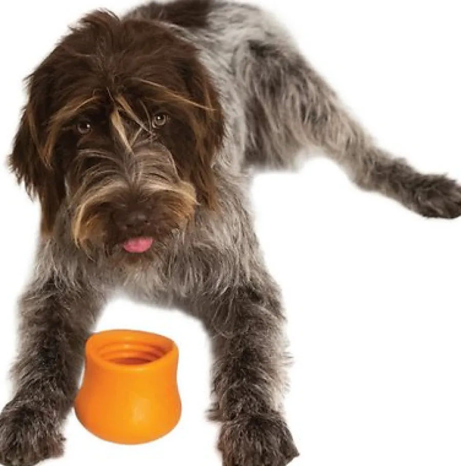 Cheap West Paw Zogoflex Toppl Dog Toy, Tangerine, Large