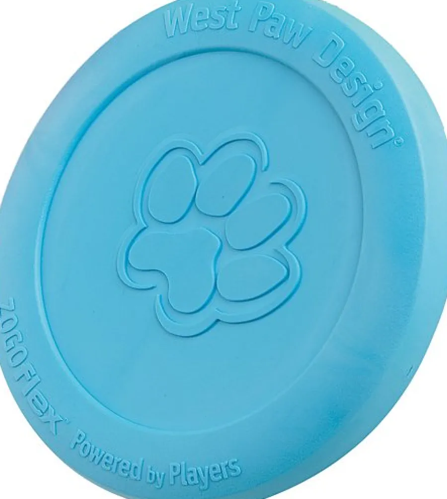 Cheap West Paw Zogoflex Zisc Dog Toy, Aqua Blue, Small