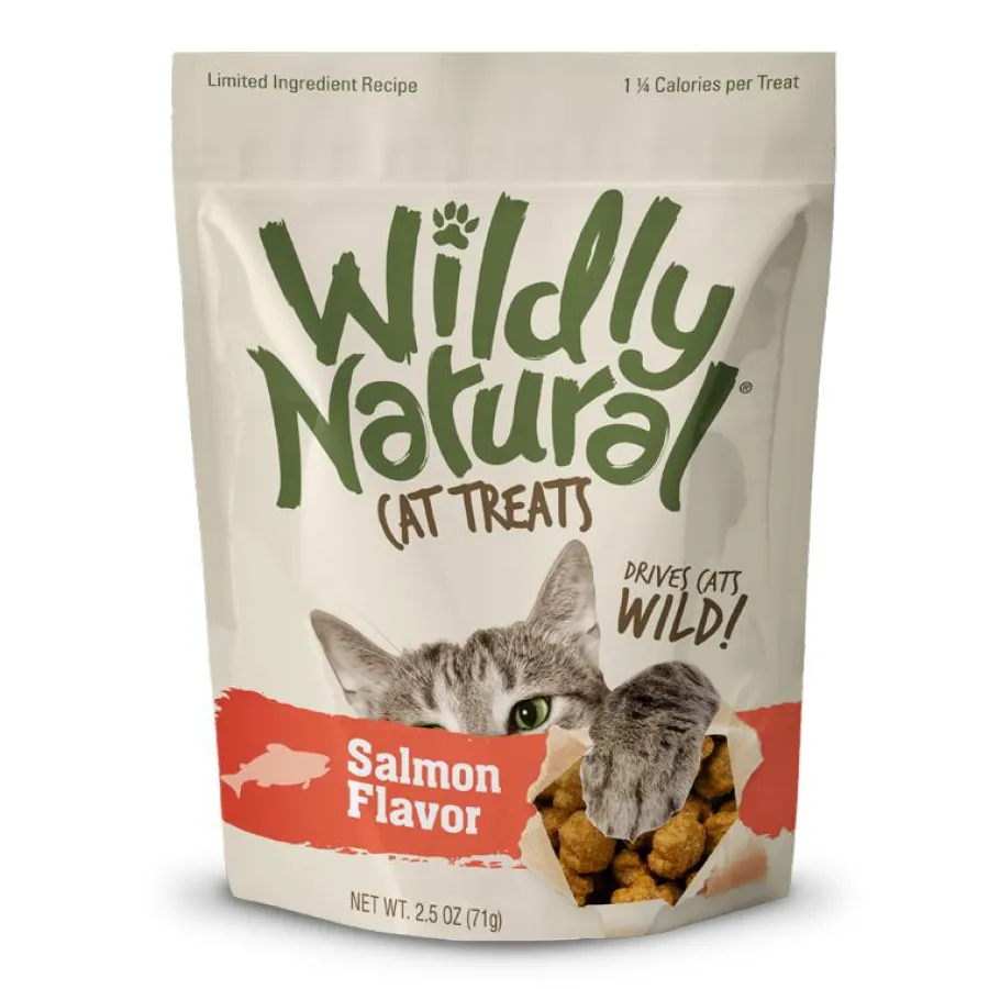 Cheap Wildly Natural Salmon Flavor Cat Treats, 2.5-oz