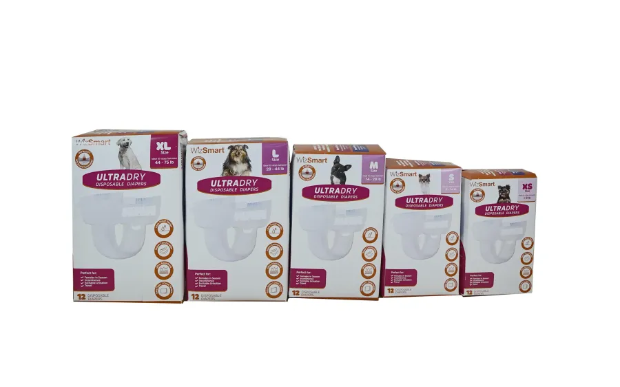 Discount WizSmart (Petix) WizSmart UltraDry Disposable Dog Diapers, 12-count, X-Small
