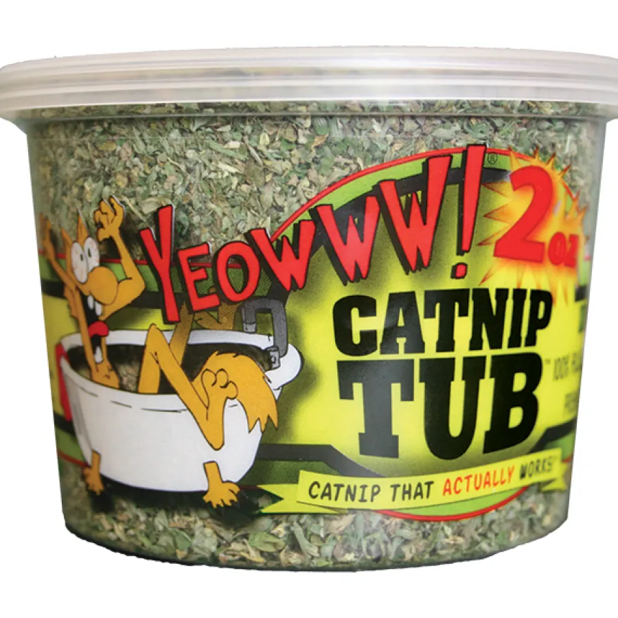 Clearance Yeowww! Organic Catnip Tub Cat Treat, 2-oz
