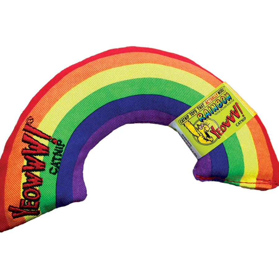 Cheap Yeowww! Rainbow Catnip Cat Toy