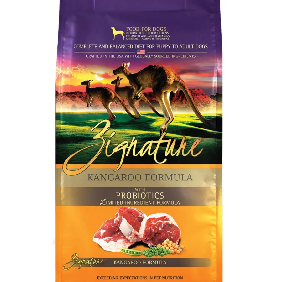 Outlet Zignature Kangaroo Limited Ingredient Formula Grain-Free Dry Dog Food, 4-lb