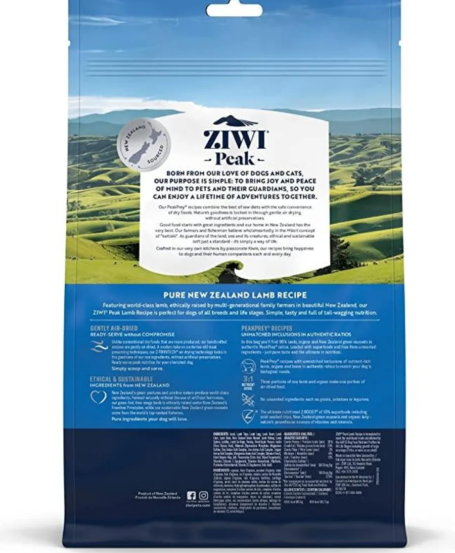 Online ZIWI Peak Lamb Recipe Air-Dried Dog Food, 16-oz | 454-g